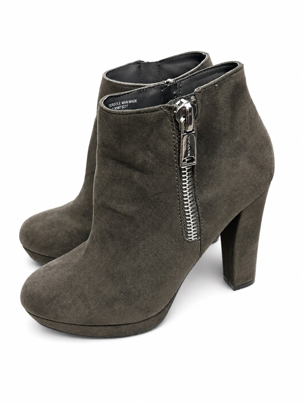 Juicy Couture Gray Suede Ankle Boots